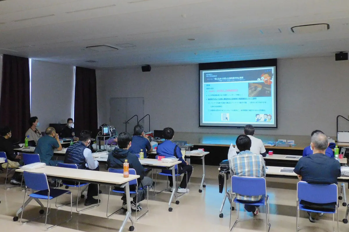 医療搬送研究会の研修風景